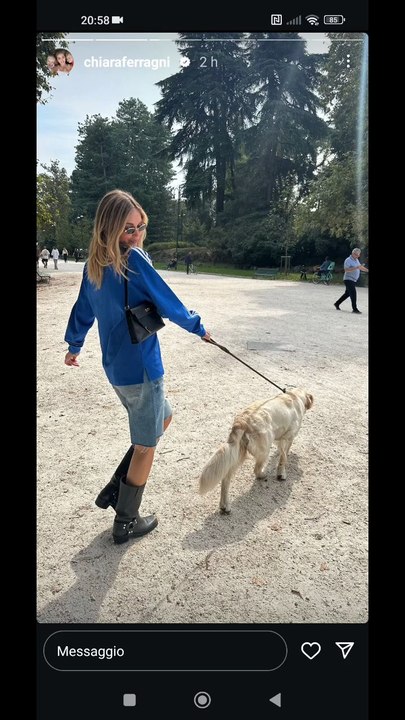 in giro con paloma