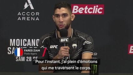 UFC Paris 3 - Ziam sur sa victoire par KO : “Je ne réalise pas vraiment”