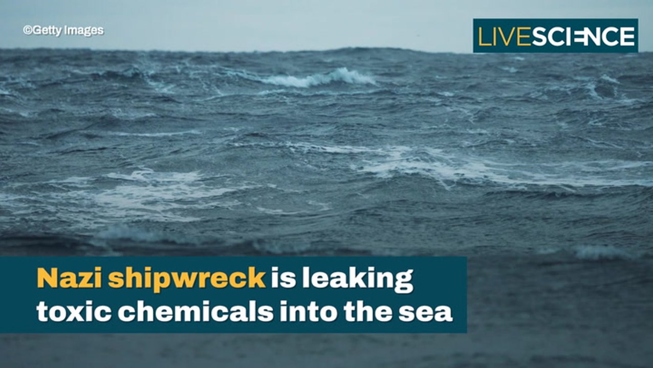 Leaking German Shipwreck From The 1940's