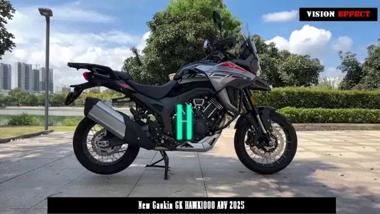 Premiere in China , King of ADV Introduced , 997cc V-twin Engine , New Gaokin GK HAWK1000 ADV 2025