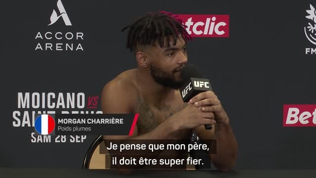 UFC Paris 3 - Charrière : “Faire chanter la Marseillaise à Bercy, je suis très fier, très content”