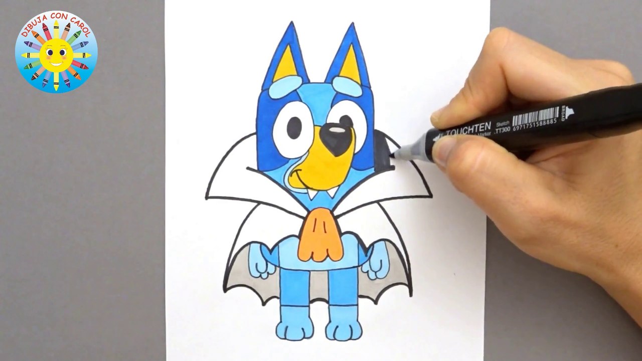 BLUEY disfrazado para HALLOWEEN !!!