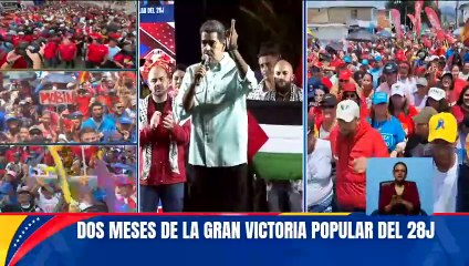 Acto con motivo de los 60 días de la gran victoria del Pdte. Nicolás Maduro el 28 de julio