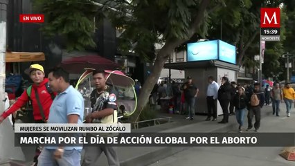 En la CdMx sigue la marcha por el Día de Acción Global por el Acceso al Aborto