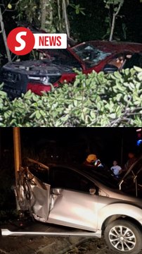 Man killed after car plunges into 30m-deep ravine in Sabah