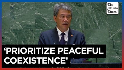 At UNGA, Malaysia FM promotes 'peaceful coexistence' in South China Sea