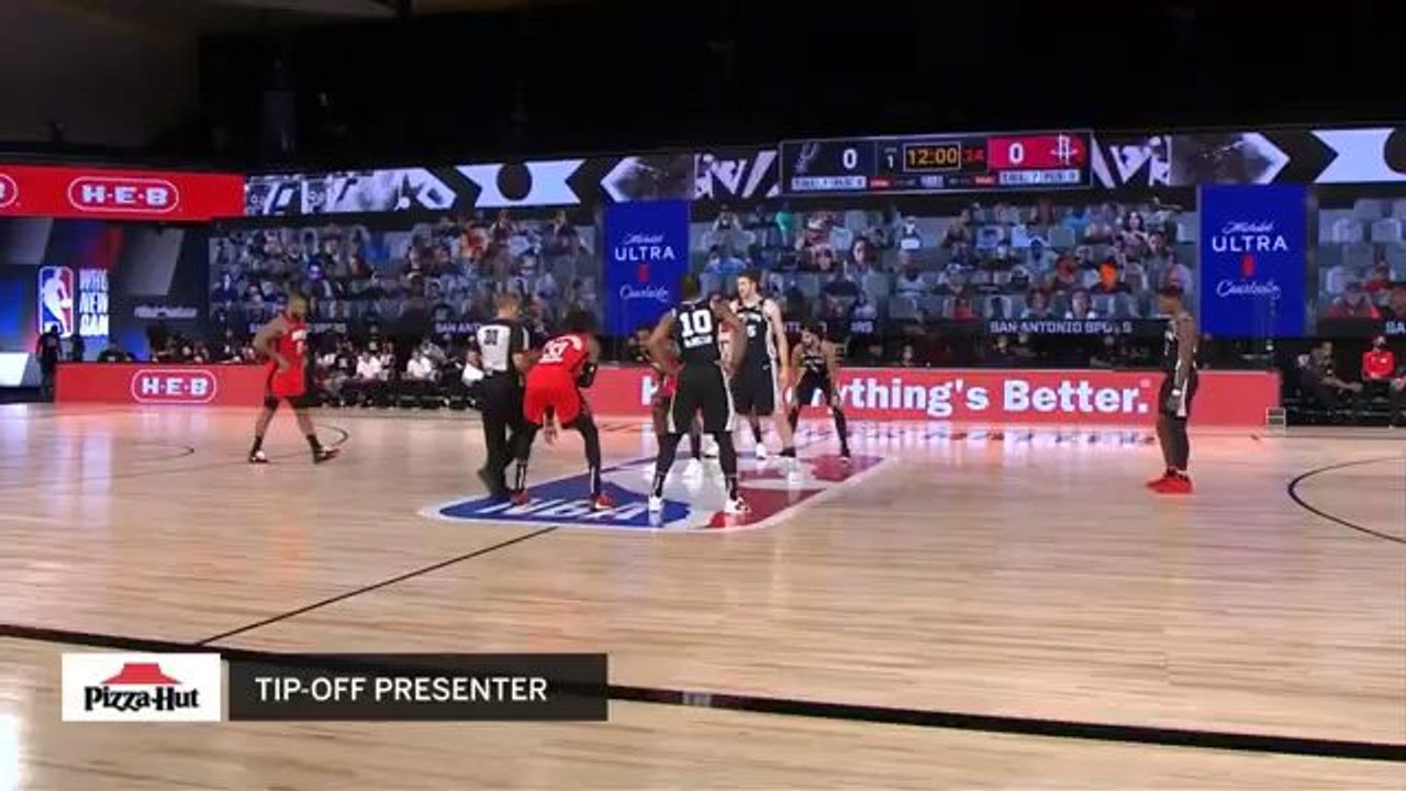 NBA ROCKETS VS SPURS AUG 11 2020