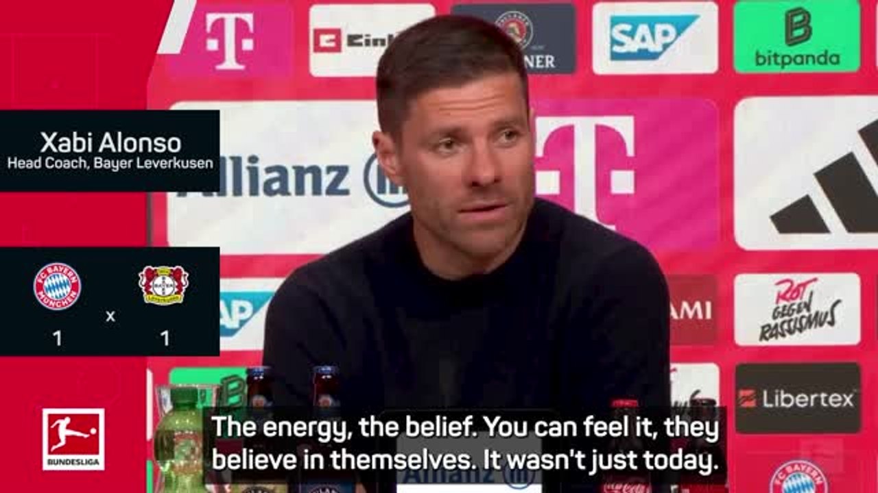 Alonso happy with a point against 'very good' Bayern