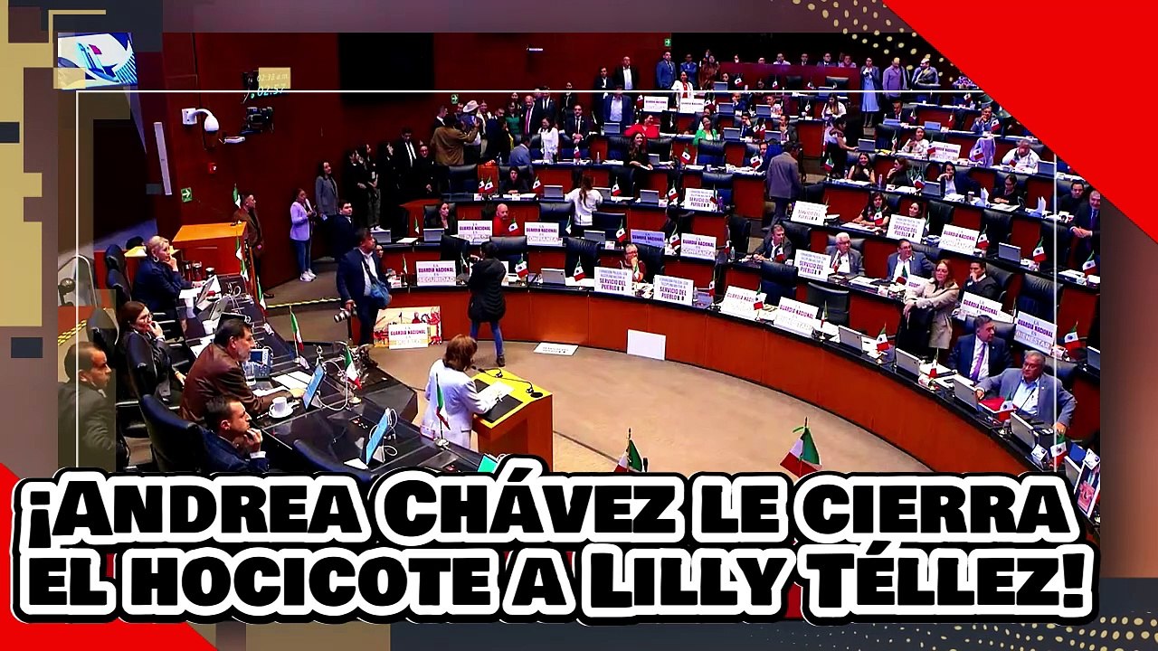 ¡VE! ¡Andrea Chávez le cierra el hocico a Lilly Téllez por atacar la reforma a la guardia nacional!