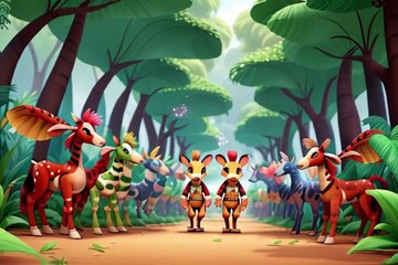 Okapi Song for Kids Kids KidsMusic-kids story-kids animation-baby songs-nursery rhymes-Okapi Song