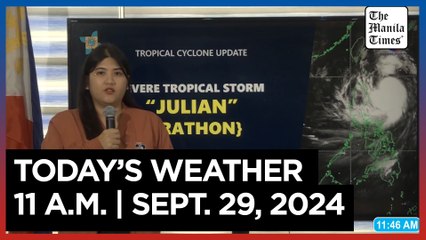 Today's Weather, 11 A.M. | Sept. 29, 2024