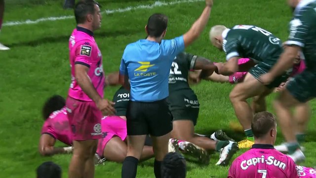 TOP 14 - Essai de Beka GORGADZE (SP) - Section Paloise - Stade Français Paris
