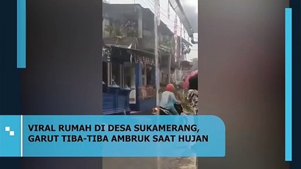 Rumah di Desa Sukamerang Garut Roboh Saat Hujan Deras, Viral di Medsos