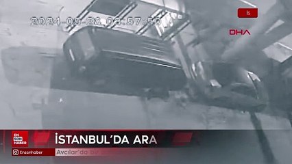 Avcılar'da bir dakikada minibüs çalan hırsızlar