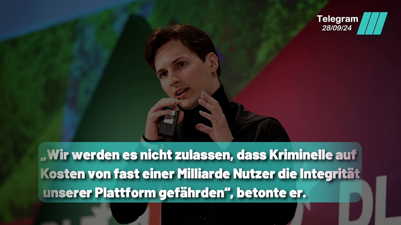 Telegram: Änderungen der Datenschutzrichtlinie