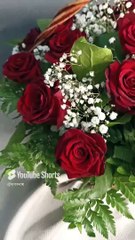 Flower delivery rose basket to Bulgaria