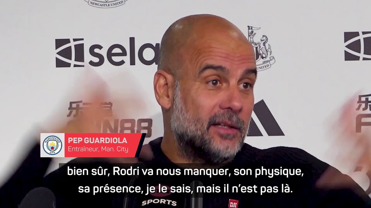 Guardiola : "Bien sûr, Rodri va nous manquer, on va trouver une solution”