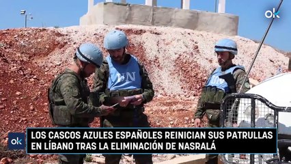 Los cascos azules españoles reinician sus patrullas en Líbano tras la eliminación de Nasralá