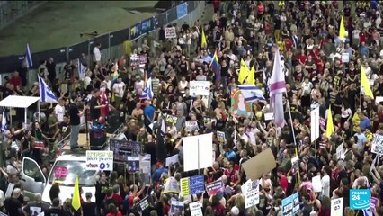 Israel continues to strike Gaza as thousands of protesters call for release of hostages