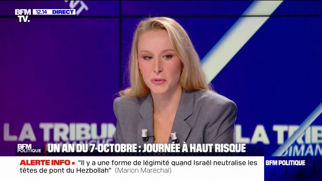 Je ne crois pas que la solution soit dans l'interdiction totale , précise Marion Maréchal au sujet des manifestations pro-palestiniennes