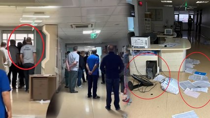 Ölen hastanın yakınları hastane çalışanlarına saldırdı