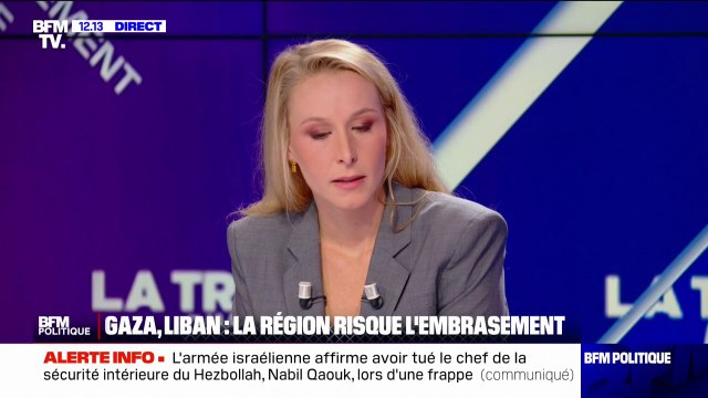 Liban: Ne faisons pas des promesses d'accueil que nous ne sommes plus capables de tenir , réagit Marion Maréchal