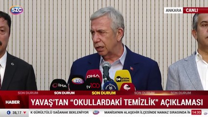 Mansur Yavaş: 113 okul temizlik talebini geri çekti