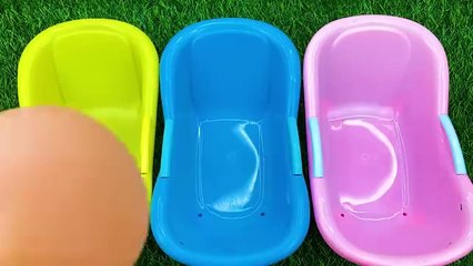 Satisfying Video l Mixing Candy in 3 Rainbow BathTubs & Magic Skittles & Slime Cutting ASMR