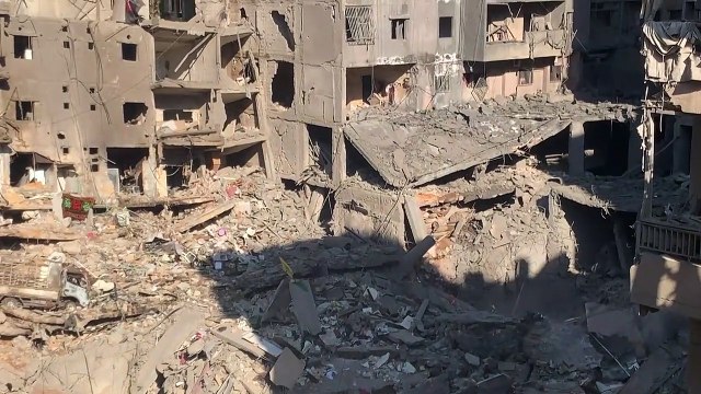 دمار هائل في موقع استهداف نصرالله في ضاحية بيروت