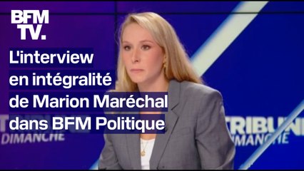 Download Video: L'interview en intégralité de Marion Maréchal dans BFM Politique