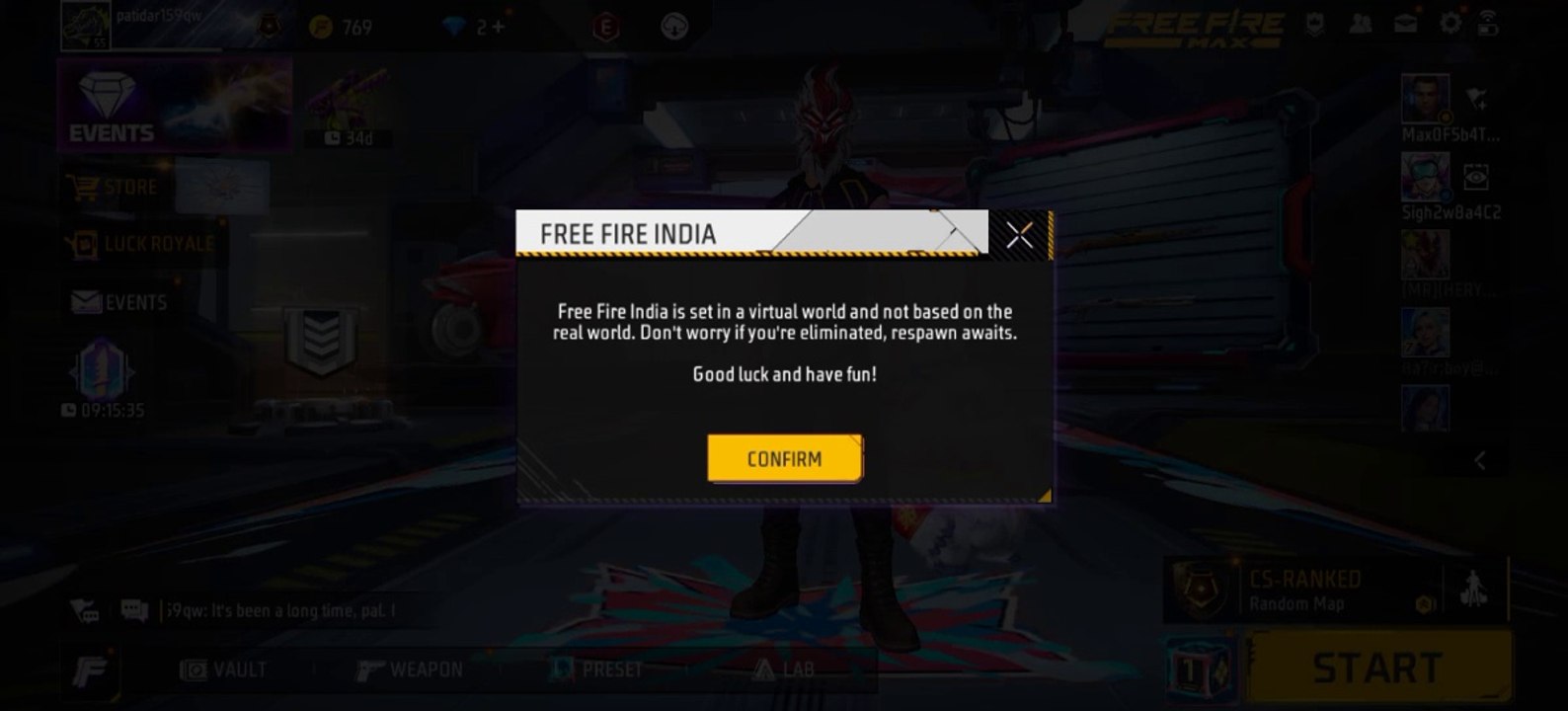 Free fire op gameplay