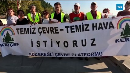Kdz. Ereğli Çevre Platformu'dan 'Erdemir' protestosu: Her gün gözlerimizle gördüğümüz, ciğerlerimize çektiğimiz o dumanlar, o zehir bulutları ne?