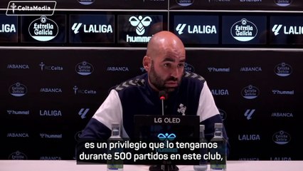GIRÁLDEZ se deshace en ELOGIOS con IAGO ASPAS que cumple 500 PARTIDOS con el CELTA
