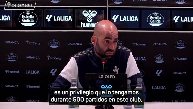 GIRÁLDEZ se deshace en ELOGIOS con IAGO ASPAS que cumple 500 PARTIDOS con el CELTA