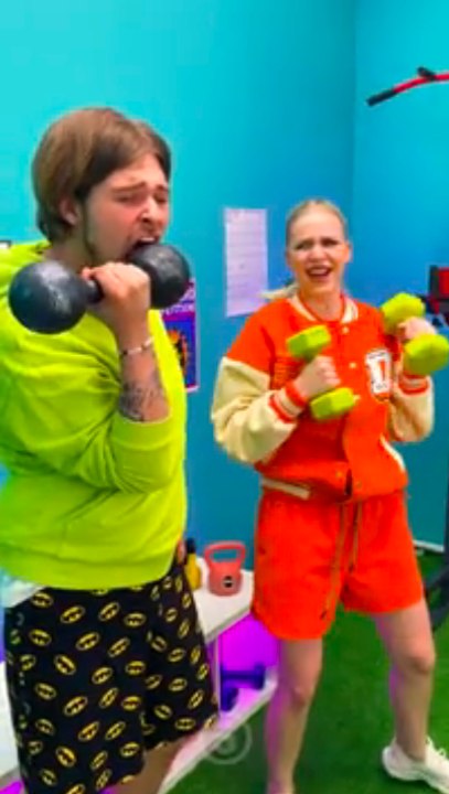 EDIBLE WEIGHTS PRANK!  #123go #food #pranks #funny