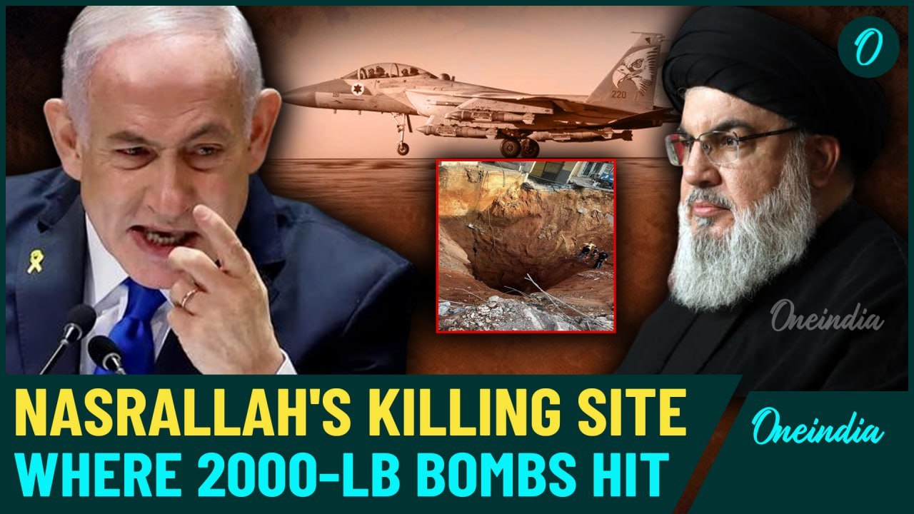 Nasrallah Killing: New Video Shows Harrowing Extent Of Devastation At Beirut Bombing Spot