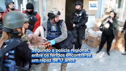 Ataques aéreos russos ferem 16 pessoas na cidade ucraniana de Zaporizhzhia