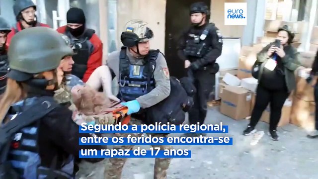 Ataques aéreos russos ferem 16 pessoas na cidade ucraniana de Zaporizhzhia