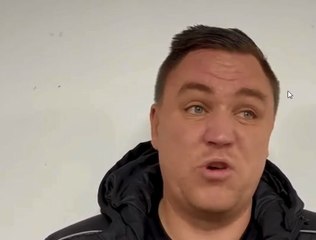 Porthmadog manager Chris Jones reacts to 4-0 win against Nantlle Vale