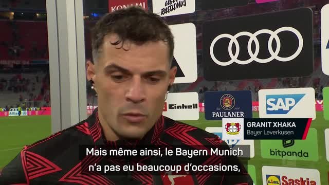 Bayer Leverkusen - Xhaka : “Le Bayern Munich n’a pas eu beaucoup d’occasions”