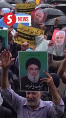 Nasrallah's killing: Thousands take to the streets to condemn Israel