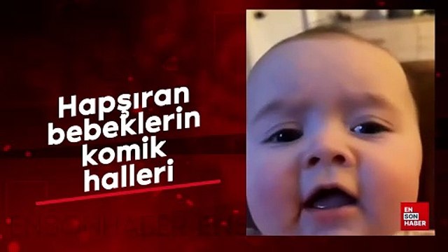 Hapşıran bebeklerin komik halleri