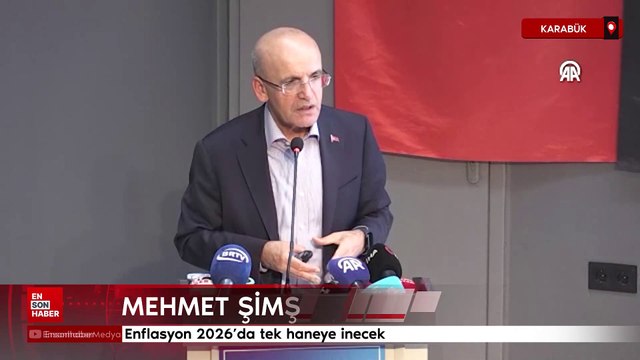 Bakan Mehmet Şimşek: Enflasyon 2026'da tek haneye inecek