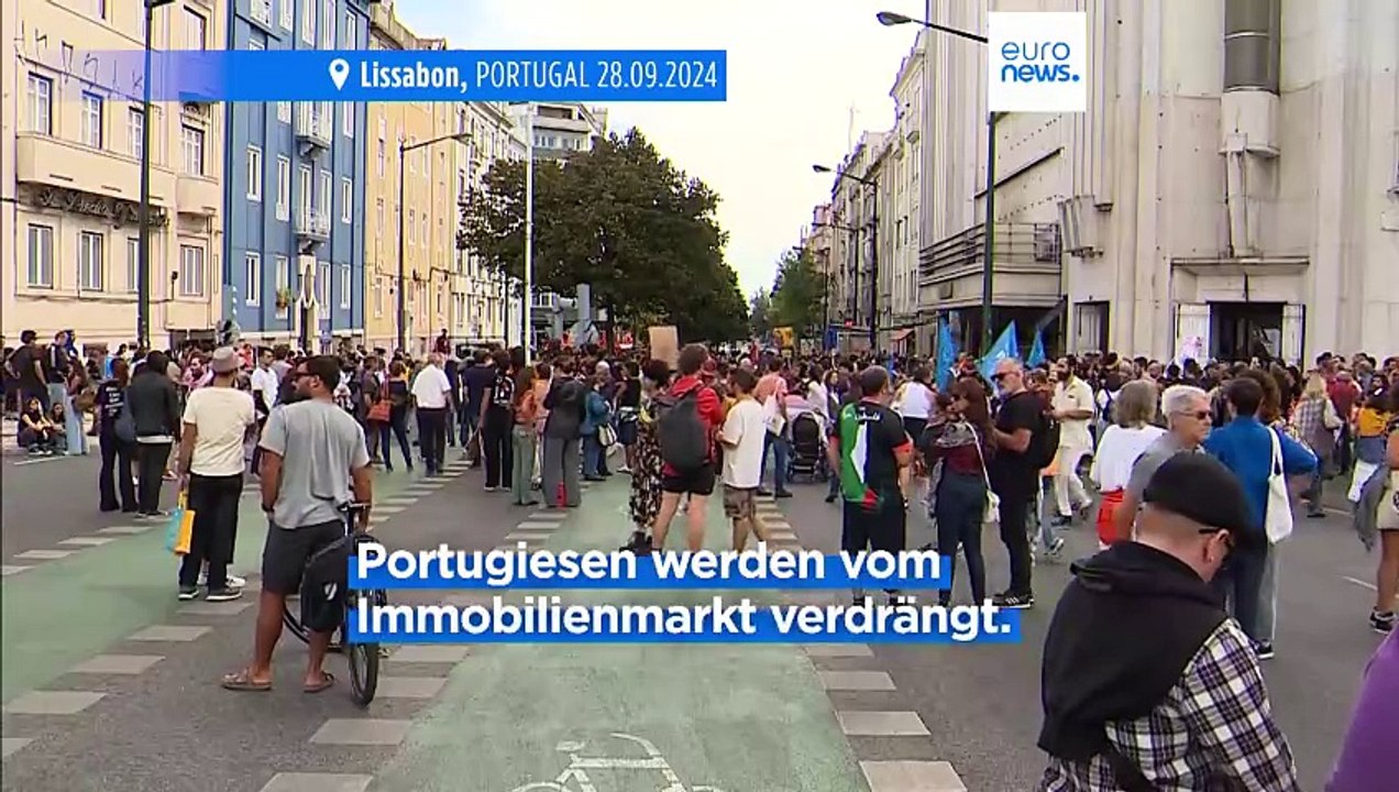 Tausende protestieren in Lissabon gegen zu hohe Mieten