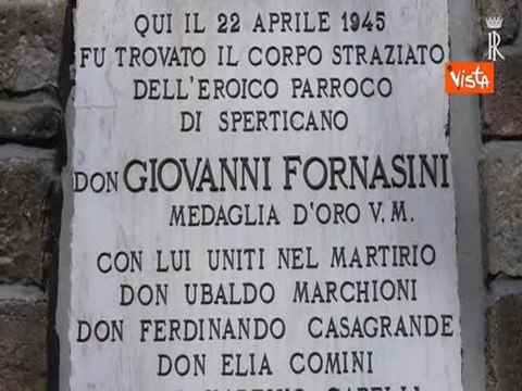 Mattarella e Steinmeier depongono una corona a Marzabotto per l'80esimo anniversario dell'eccidio