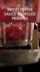 Sweet Pepper Sauce & Grilled Prawns #shorts