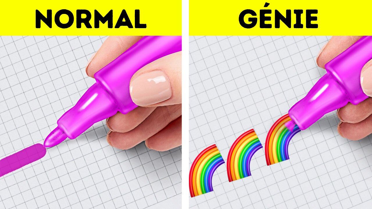 IDÉES D'ART SIMPLES ET ASTUCES DE DESSIN PARFAITES POUR DÉBUTANTS ! ✨