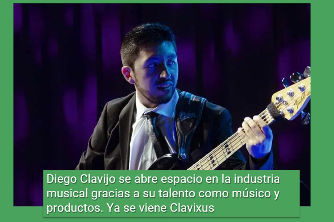 Diego Clavijo busca espacio en la industria musical mundial