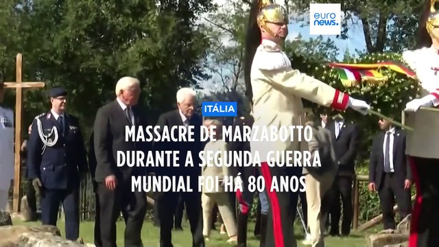 Steinmeier e Mattarella assinalam 80.º aniversário do massacre de Marzabotto na II Guerra Mundial