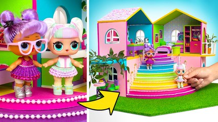 Un palais rose bricolé pour vos poupées